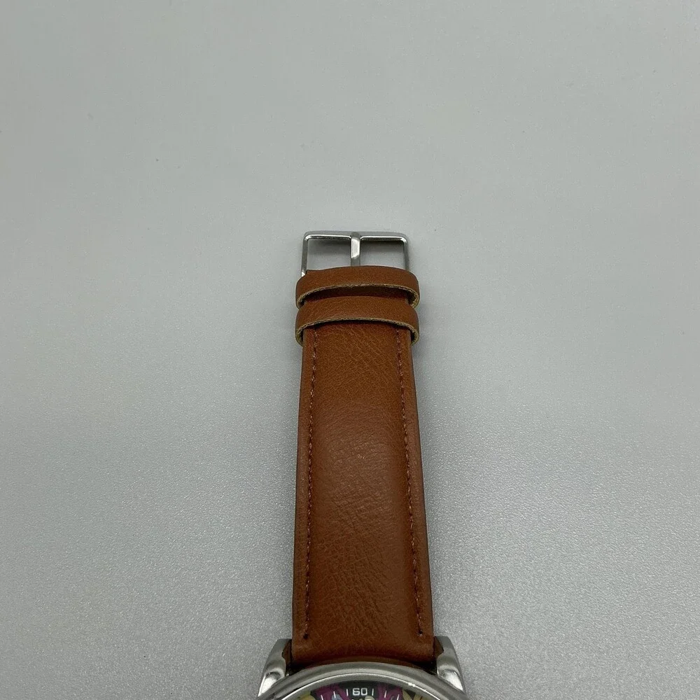 Nickelodeon Rewind Mens Watch 46mm Rugrats Arnold Rocko's Leather New Battery